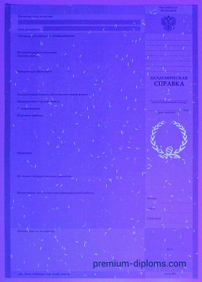Академическая справка фото